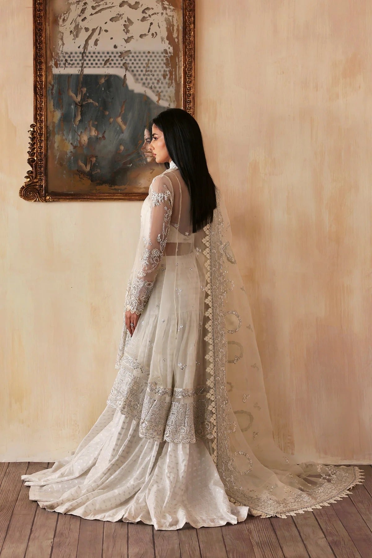 Jahanara By Zarposh Embroidered Hand Embellished Organza Festive'25 Unstitched 3 Piece