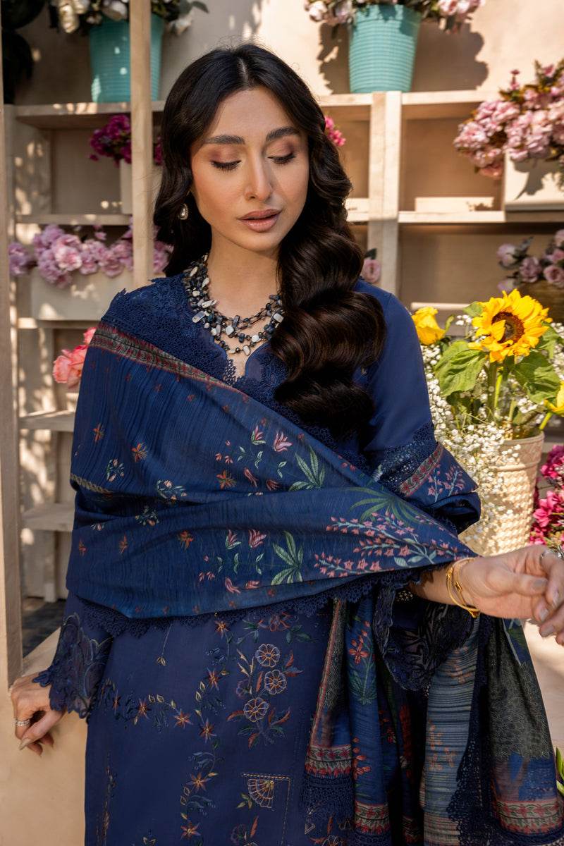 Rang Rasiya Florence Embroidered Lawn Unstitched 3pcs - Jotey