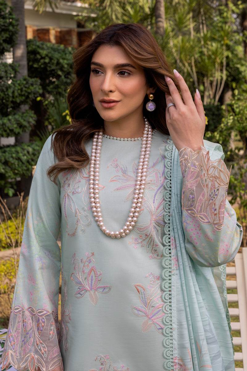 Rang Rasiya Florence Embroidered Lawn Unstitched 3pcs - Jotey