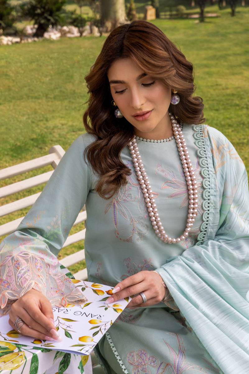 Rang Rasiya Florence Embroidered Lawn Unstitched 3pcs - Jotey