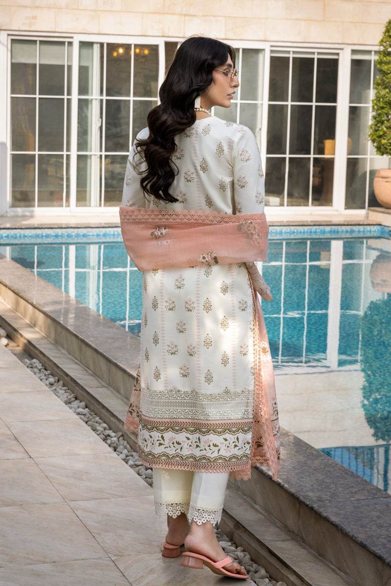 Rang Rasiya Florence Embroidered Lawn Unstitched 3pcs - Jotey