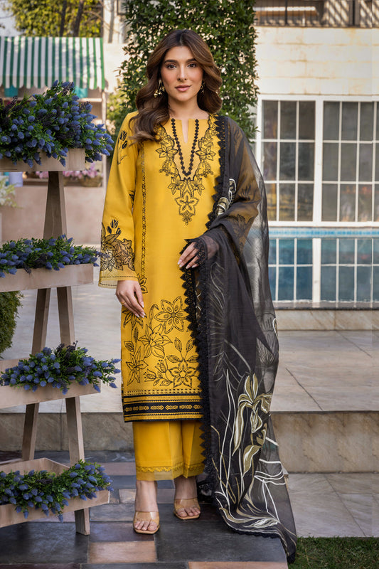 Rang Rasiya Florence Embroidered Lawn Unstitched 3pcs