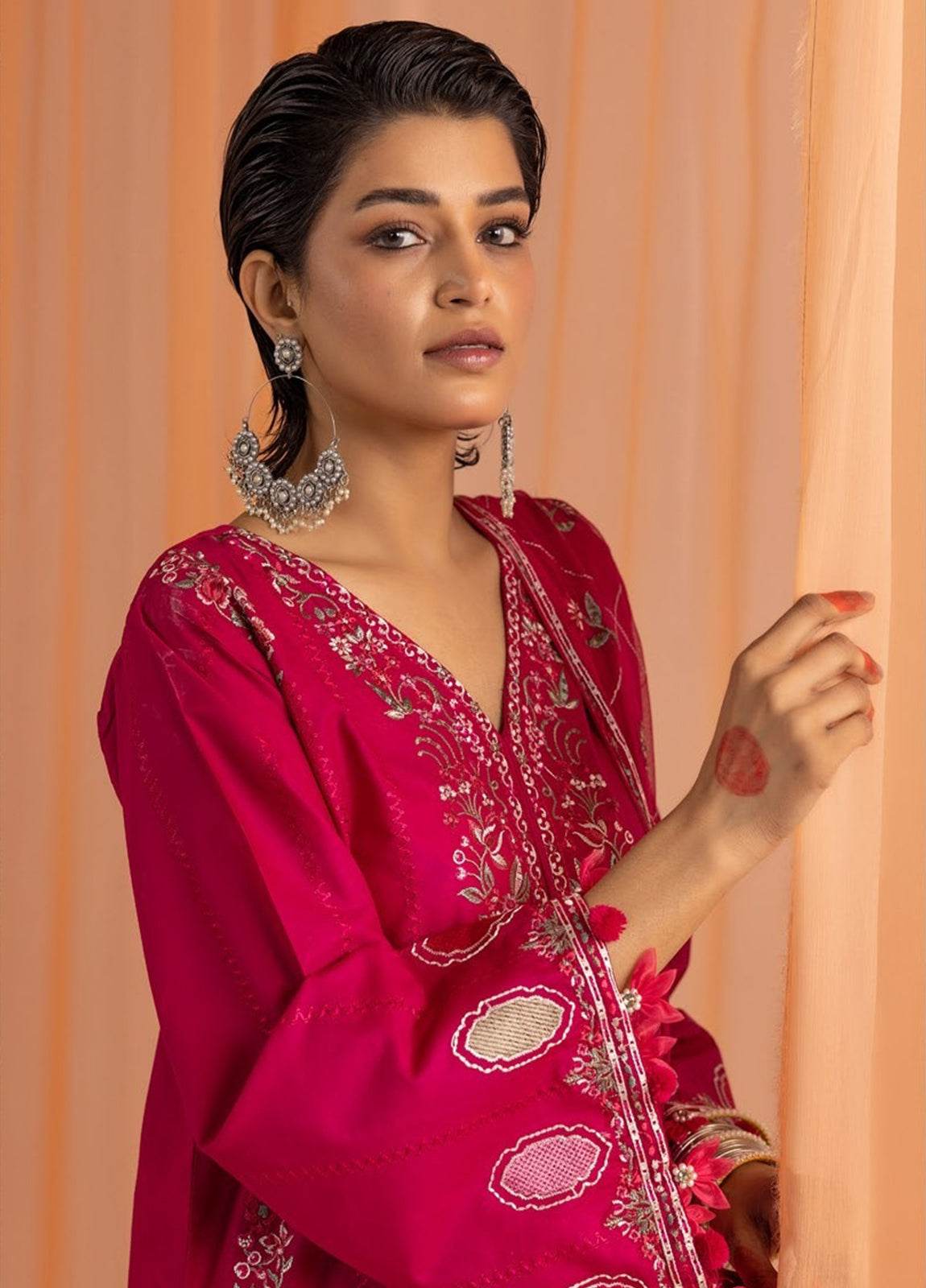 Gul-E-Bahaar By Khoobsurat Embroidered Lawn Unstitched 3pcs - Jotey