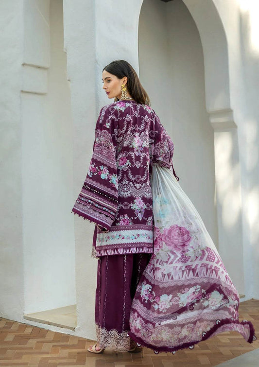 Elaf Premium Signature Embroidered Lawn Unstitched 3pcs - Jotey