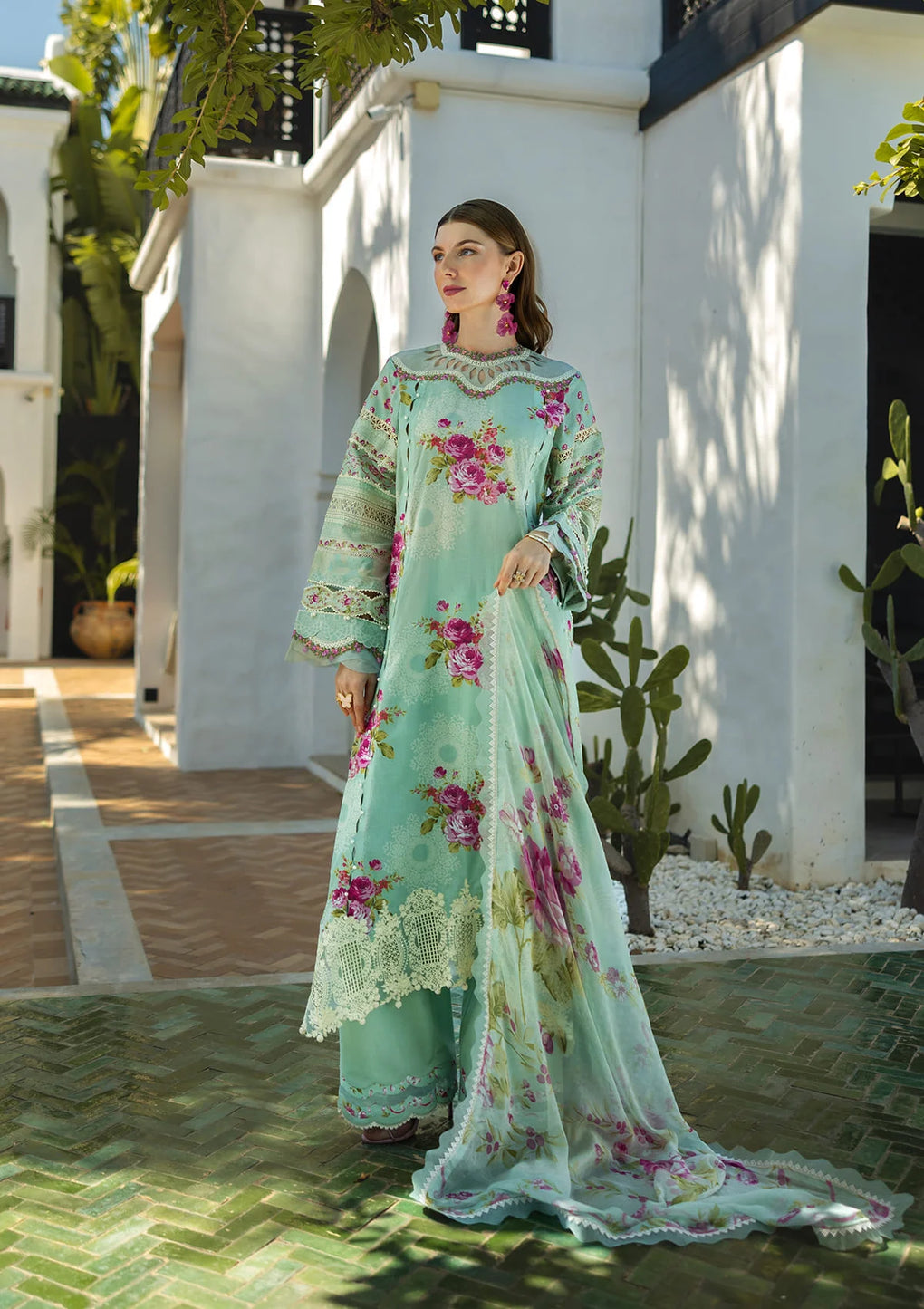 Elaf Premium Signature Embroidered Lawn Unstitched 3pcs