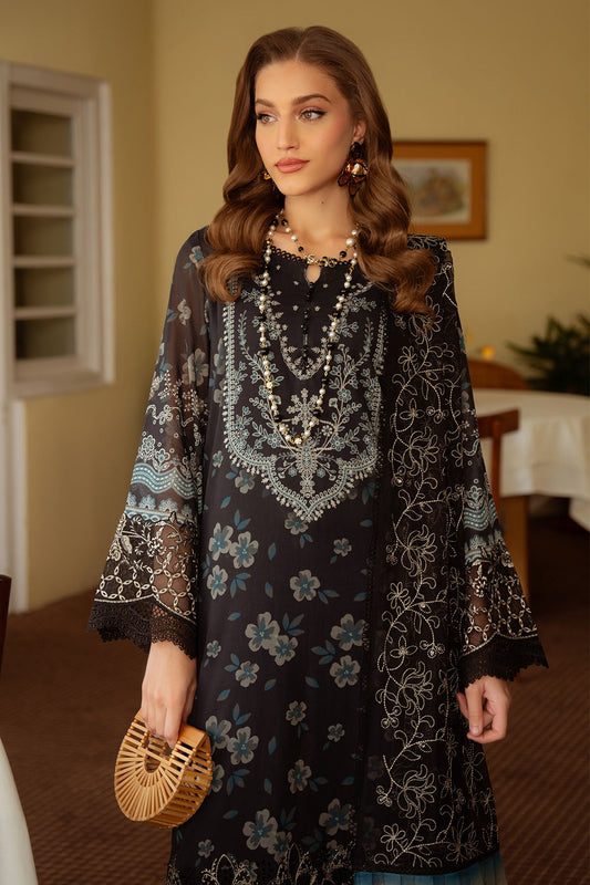 Nureh Maya Swiss Lawn Embroidered Unstitched 3pcs