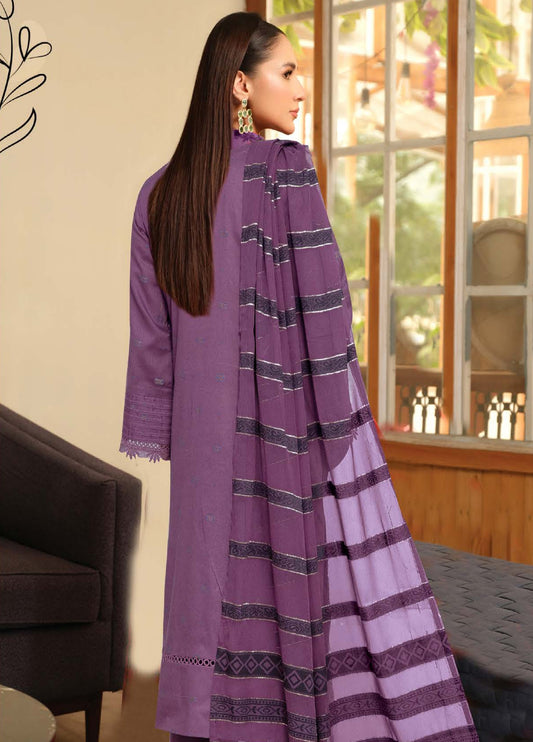 Feeha by Johra Embroidered Jaquard Lawn Unstitched 3Pcs