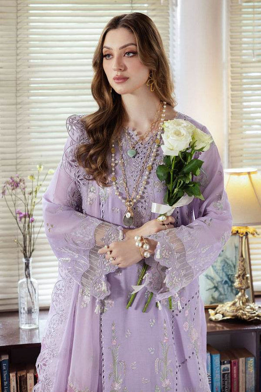 Nureh Mademoiselle Embroidered Swiss Voil 3pcs - Jotey