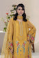 Raahi By ZA Clothes Embroidered Semi-Stitched Organza 3pcs