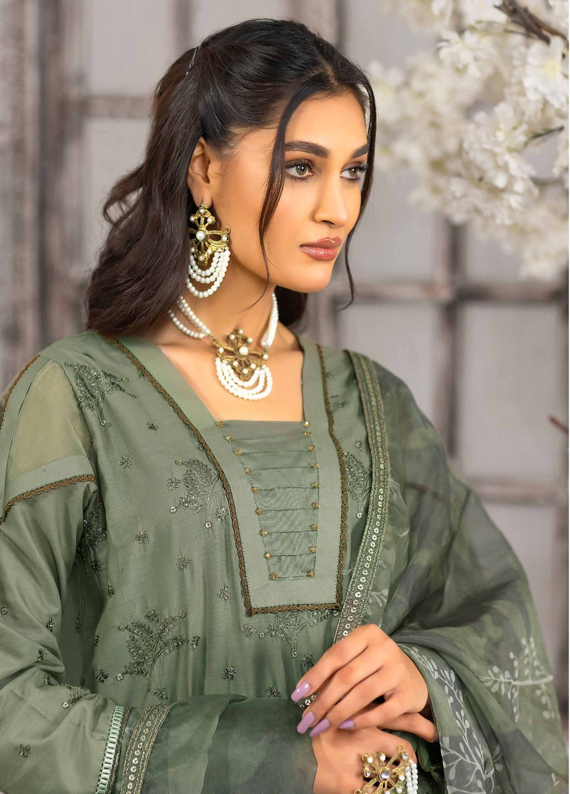 Rimal Vol-12 Embroidered & Sequence Work Lawn Unstitched 3pcs