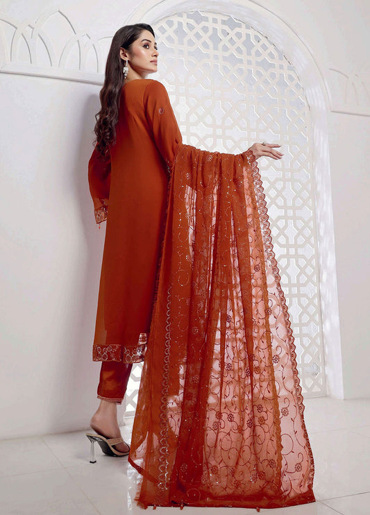 Jolie by Bin Khalid Fancy Embroidered Chiffon Semi-Stitched 3Pcs