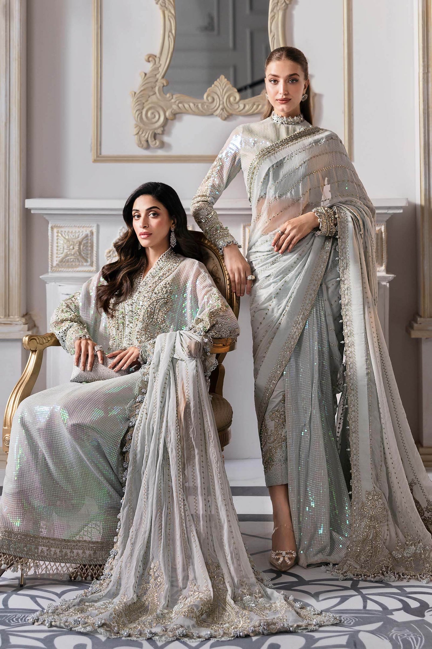 MARIA B. Embroidered Vol-30 Luxury Unstitched 3pcs - Jotey
