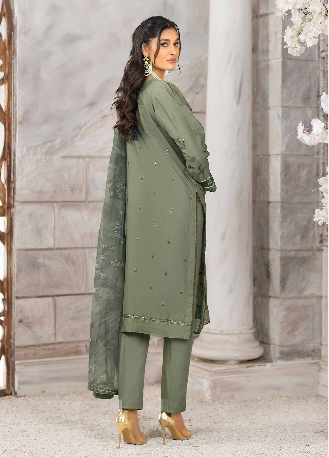 Rimal Vol-12 Embroidered & Sequence Work Lawn Unstitched 3pcs