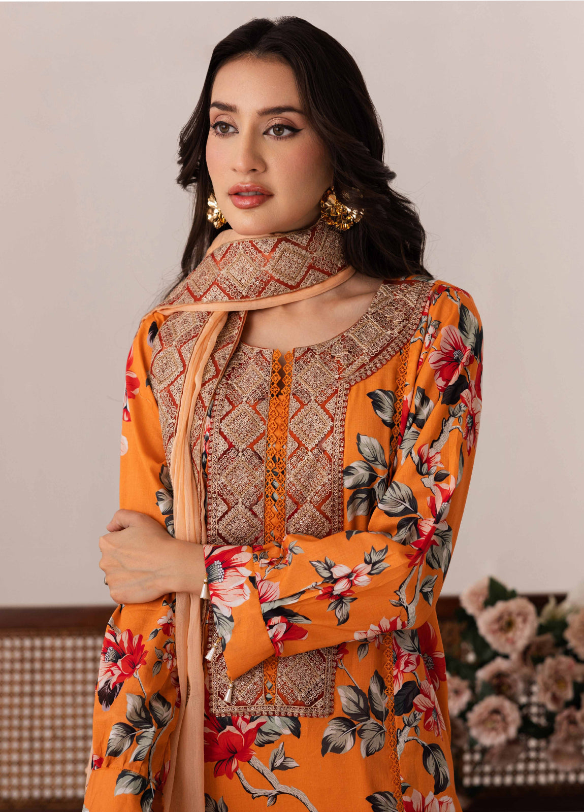 Aazina by Johra Embroidered Printed Lawn Unstitched 3Pcs