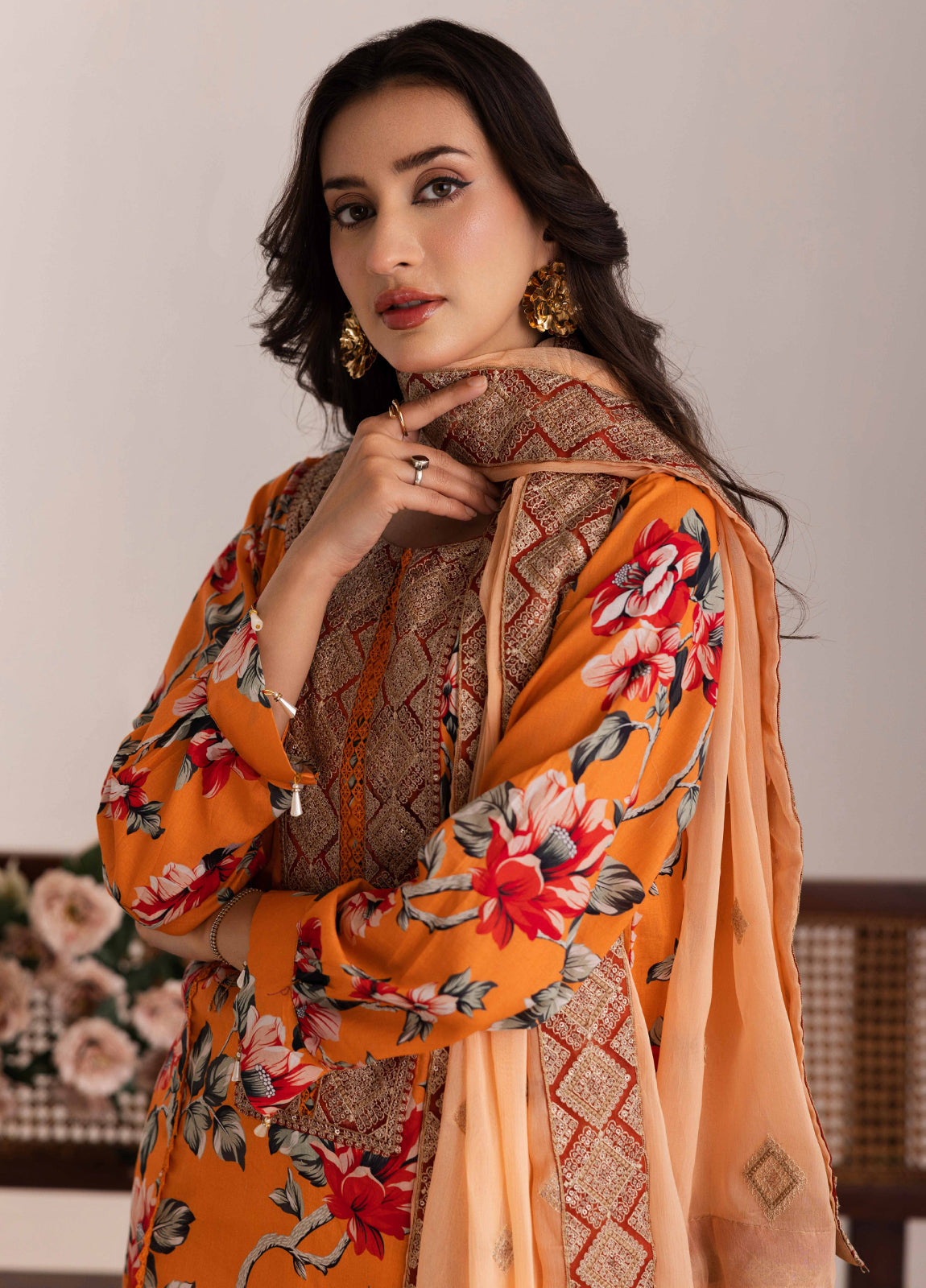 Aazina by Johra Embroidered Printed Lawn Unstitched 3Pcs
