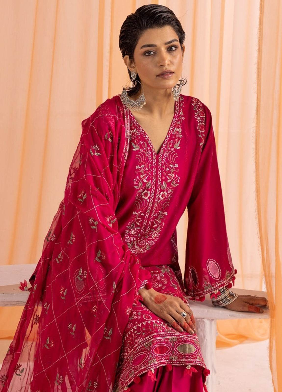 Gul-E-Bahaar By Khoobsurat Embroidered Lawn Unstitched 3pcs - Jotey