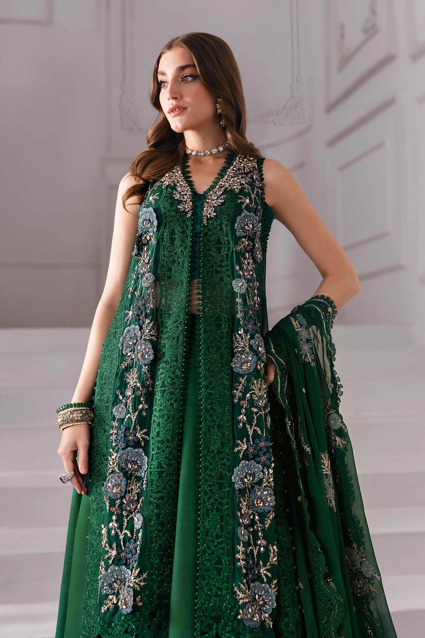 MARIA B. Embroidered Vol-30 Luxury Unstitched 3pcs - Jotey
