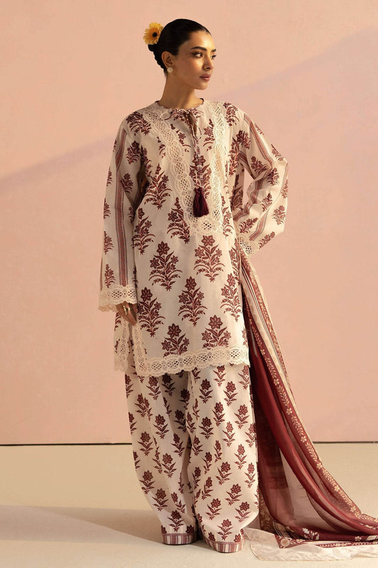 Coco By Zara Shahjahan Digital Printed Lawn Unstitched 3pcs - Jotey