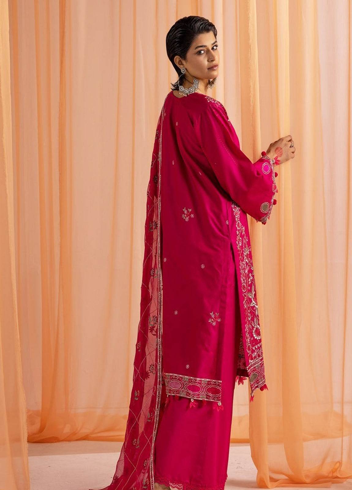 Gul-E-Bahaar By Khoobsurat Embroidered Lawn Unstitched 3pcs - Jotey