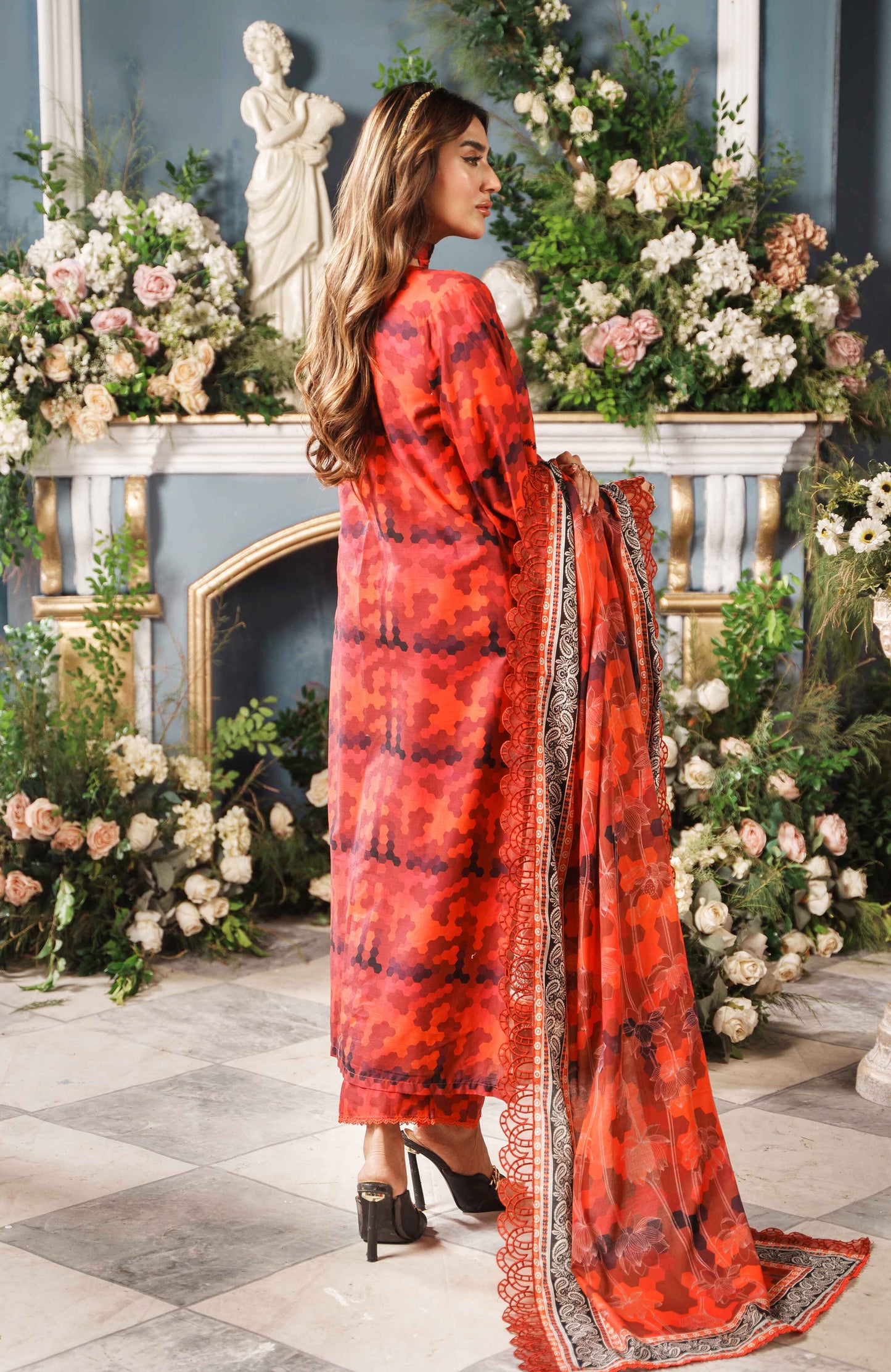 Printkari By Alzohaib Cutwork Embroidered Unstitched 3pcs