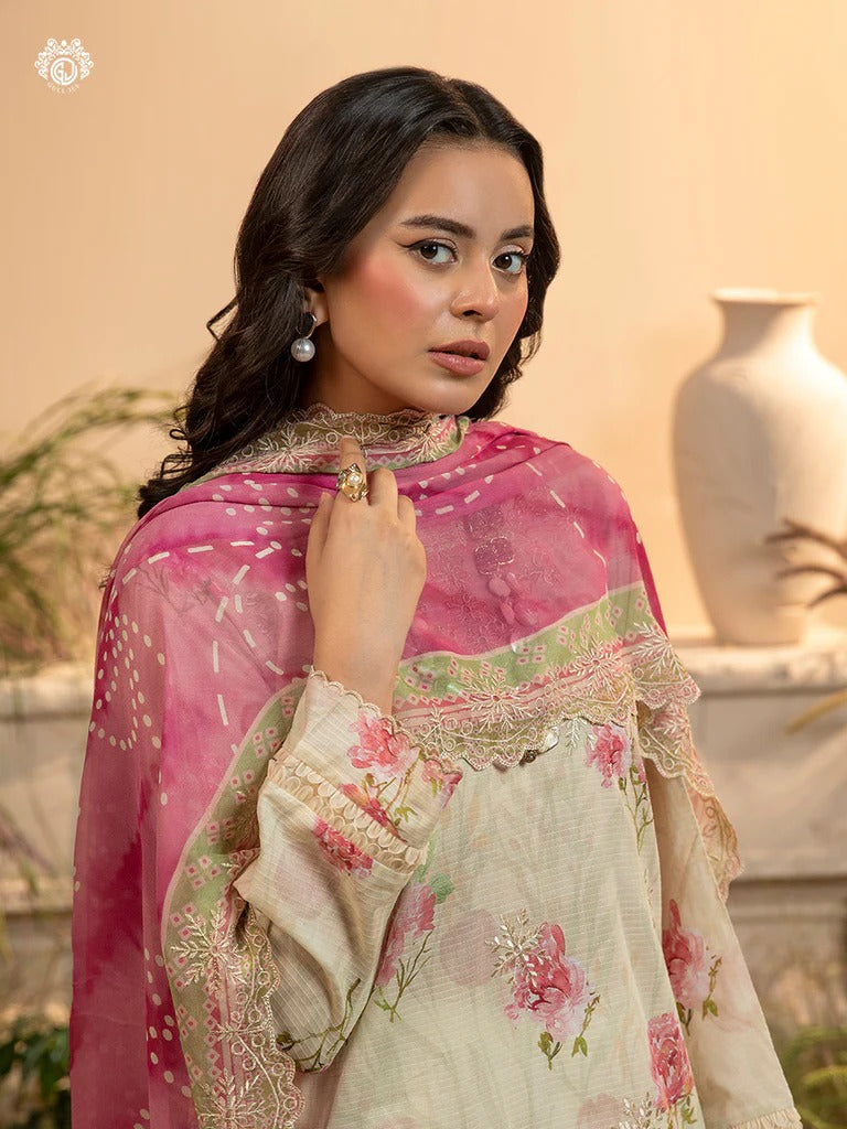 Morja By Gull Jee Vol-10 Embroidered Digital Printed Lawn Unstitched 3 Piece