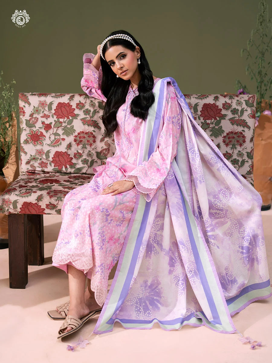 Bloom By Gull Jee Embroidered Digital Printed Lawn Unstitched 3Pcs