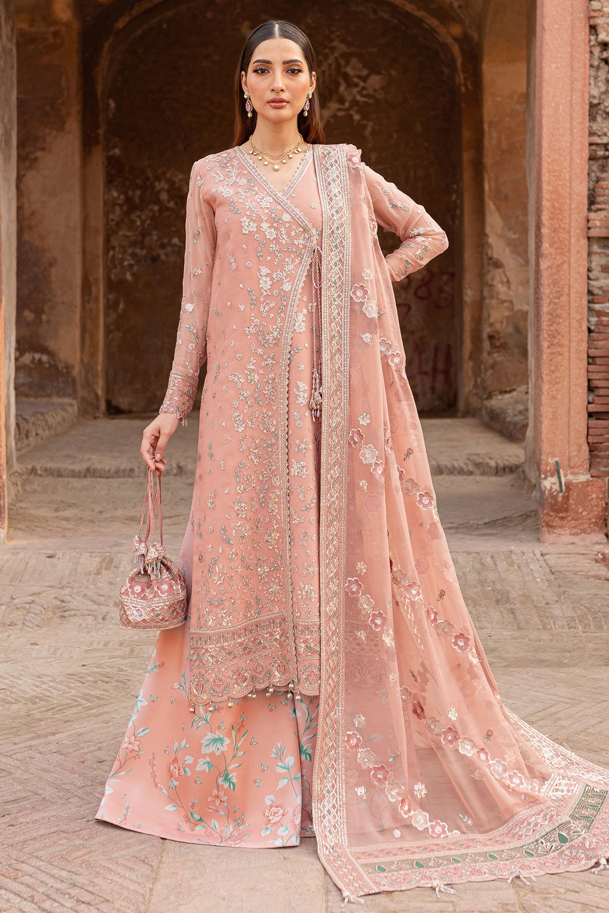 Ritzier By Farasha Embroidered Luxury Chiffon Unstitched 3pcs