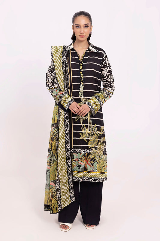 Tangerine By Gul Ahmed Embroidered Printed Summer Lawn'25 Unstitched 3pcs