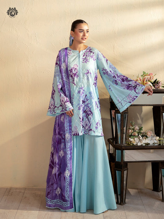 Kroma By Gull Jee Embroidered Digital Printed Lawn Unstitched 3 Piece