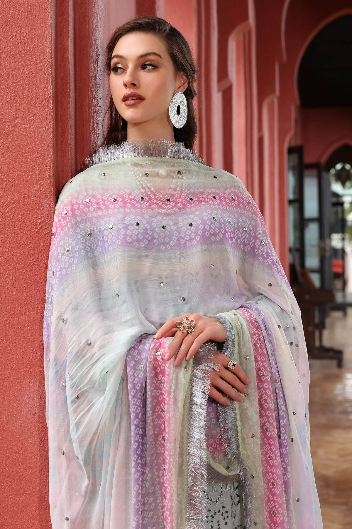 Baazar By Nureh Embroidered Chikankari Lawn Unstitched 3pcs - Jotey