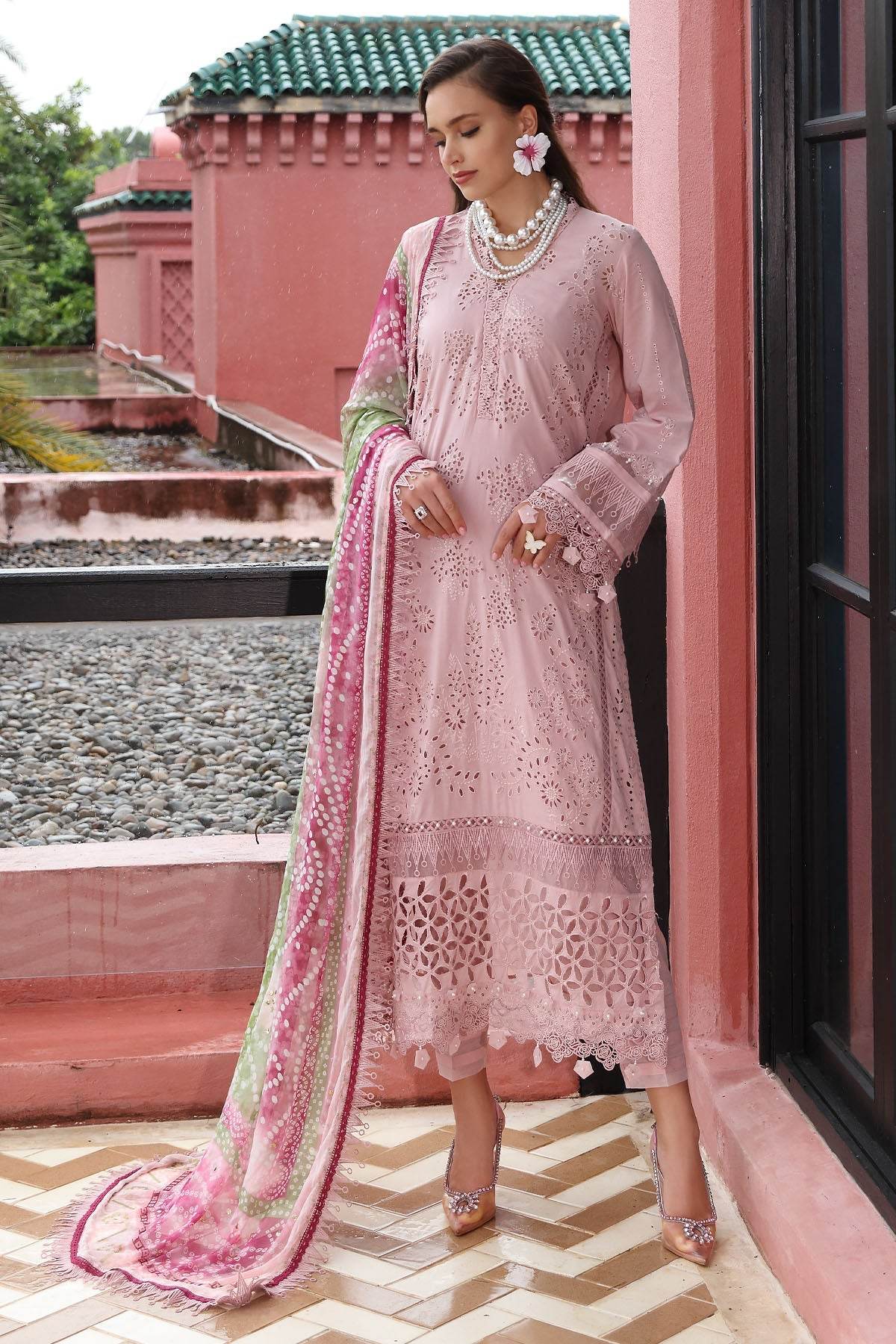 Baazar By Nureh Embroidered Chikankari Lawn Unstitched 3pcs - Jotey