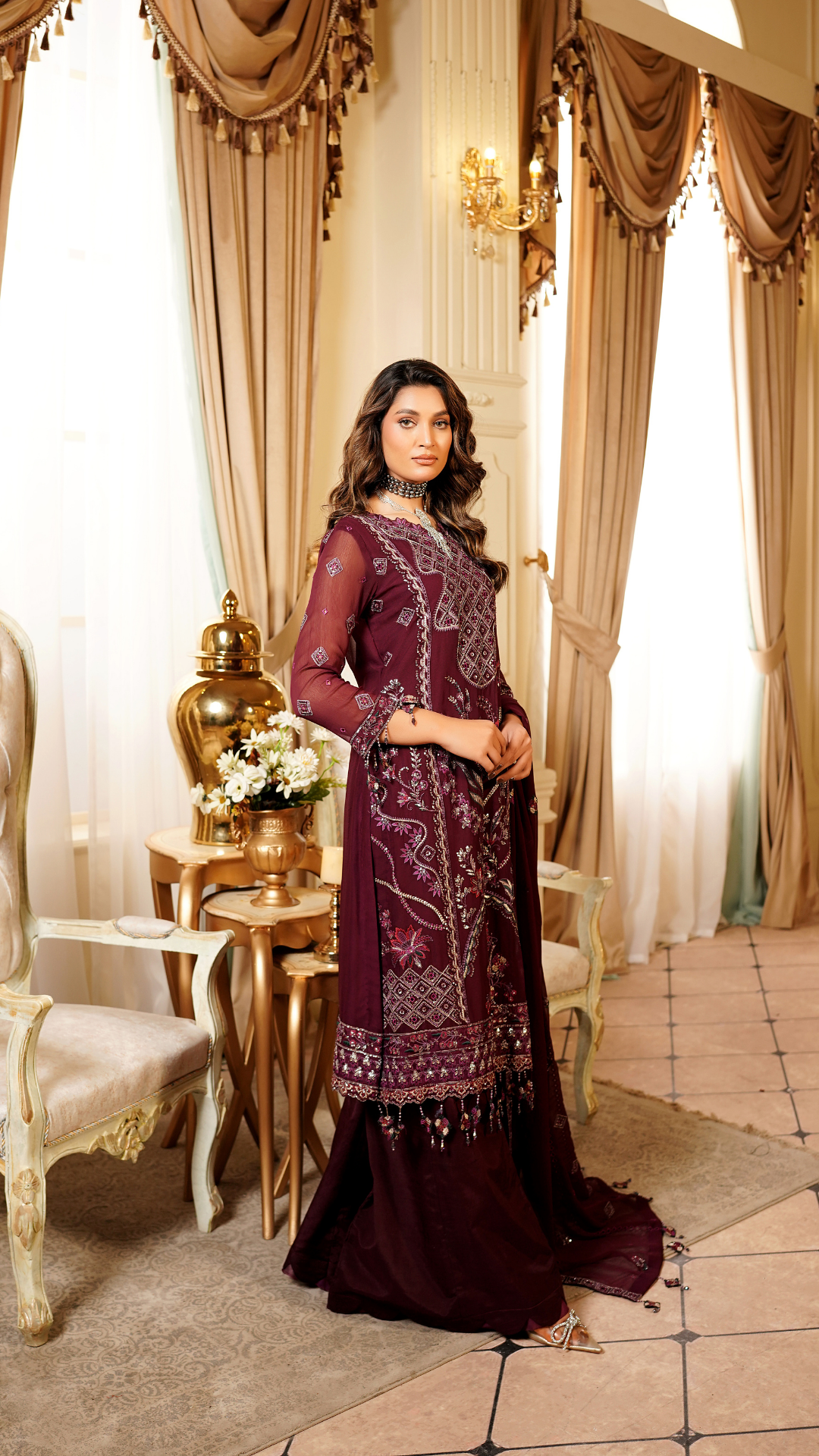 Farmaish By Zebtan Vol 7 Embroidered Chiffon Unstitched 3pcs