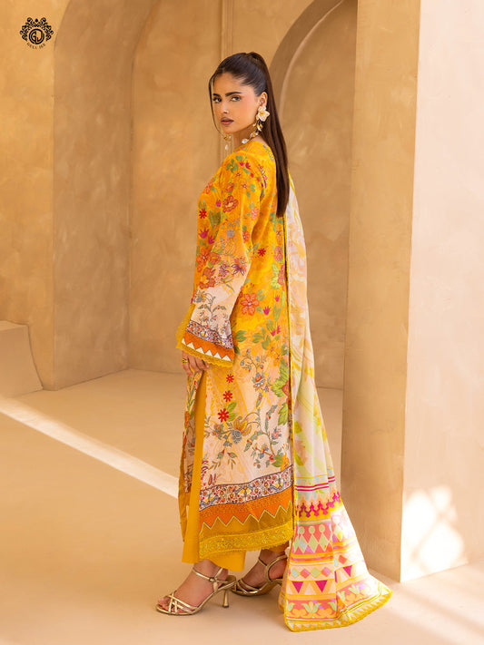 GullBano By Gull Jee Embroidered Edit'26 Digital Printed Lawn Unstitched 3Pcs