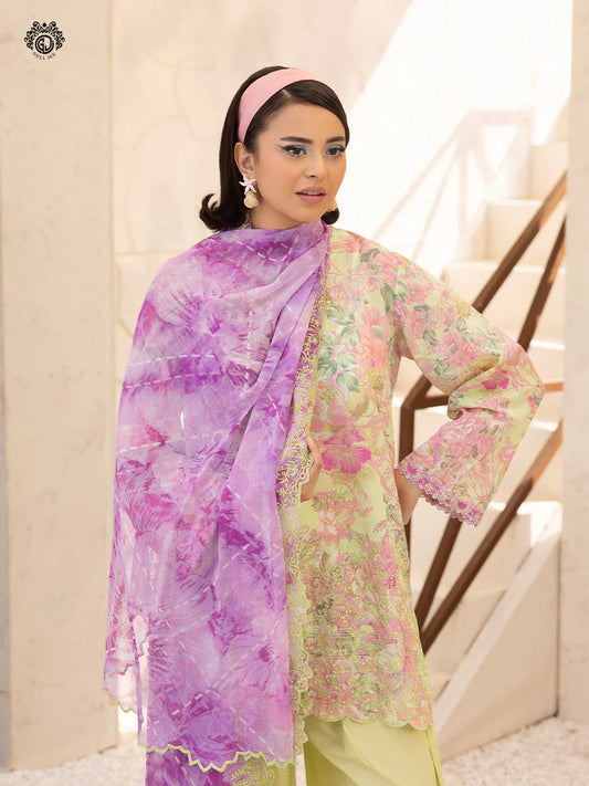 Morja By Gull Jee Vol-12 Embroidered Digital Printed Lawn Unstitched 3Pcs