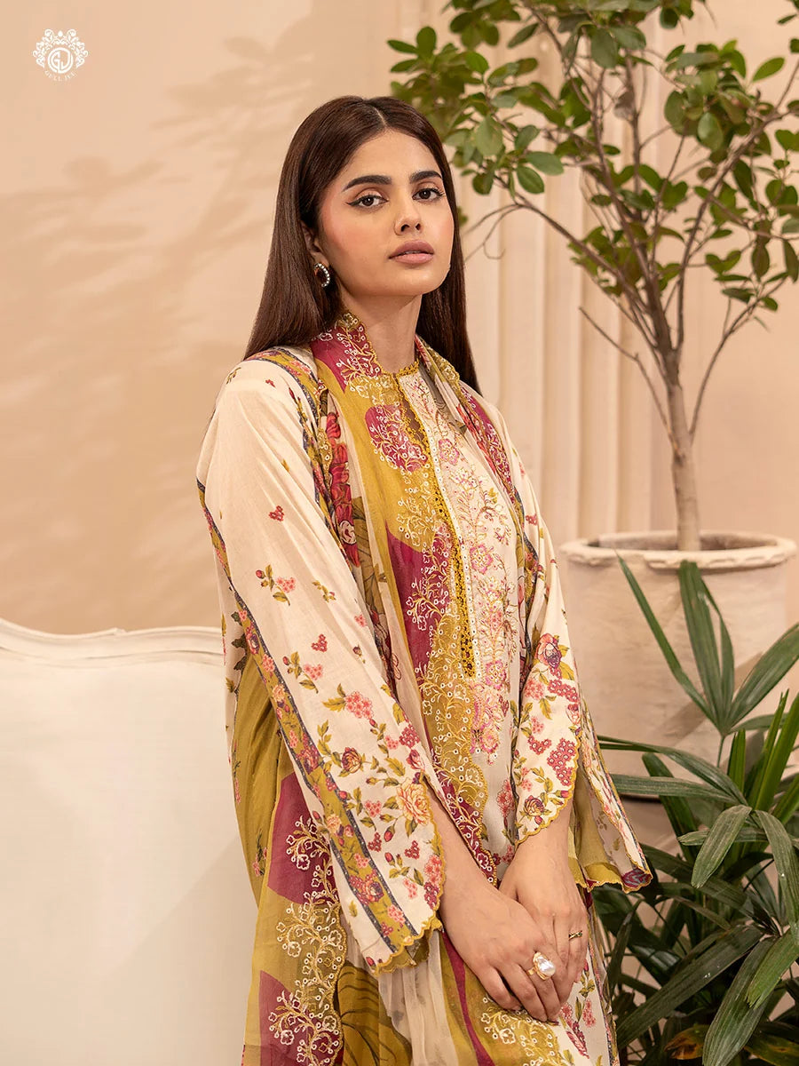 Morja By Gull Jee Vol-11 Embroidered Digital Printed Lawn Unstitched 3Pcs