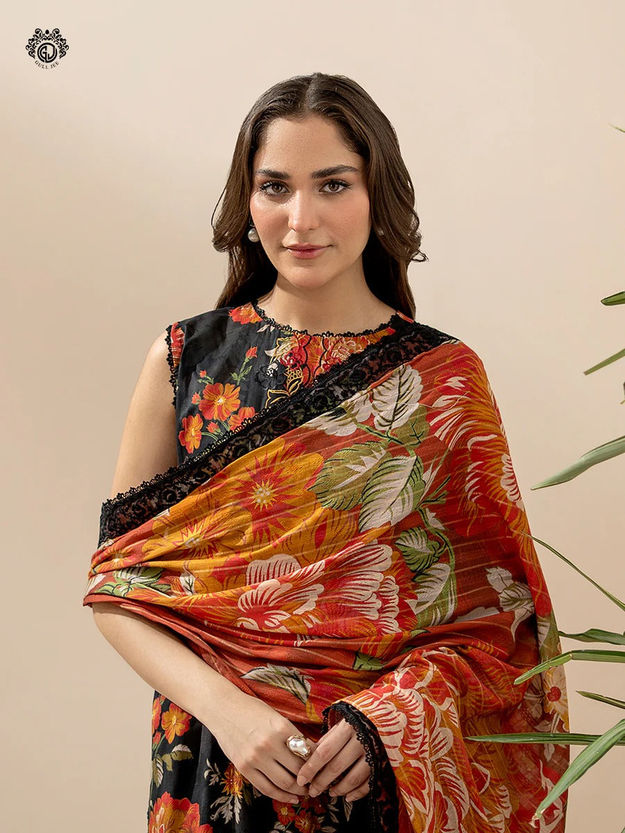 Ziva By Gull Jee Embroidered Digital Printed Lawn Unstitched 3 Piece