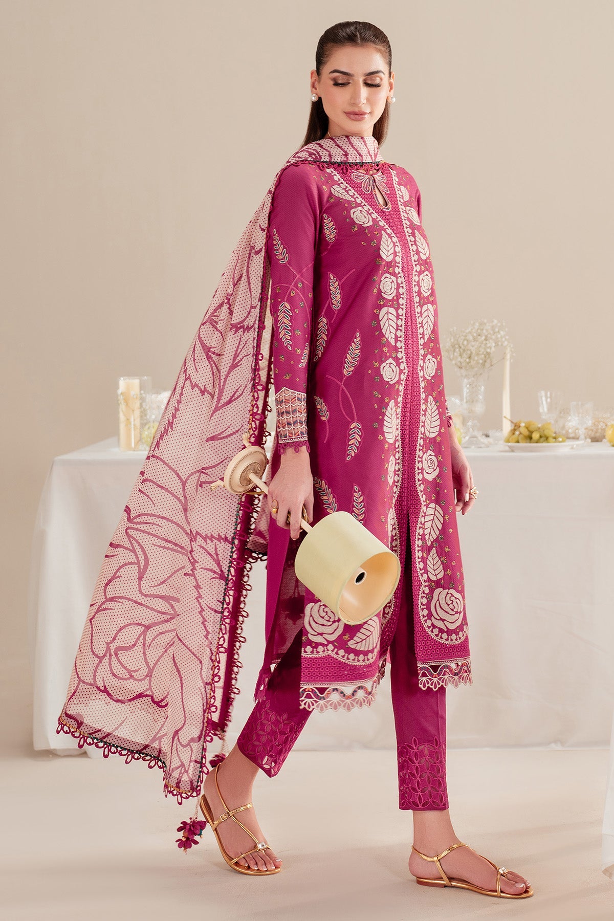 Iris By Jazmin Embroidered Luxury Lawn Unstitched 3pcs