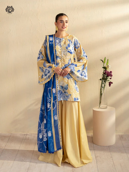 Kroma By Gull Jee Embroidered Digital Printed Lawn Unstitched 3 Piece