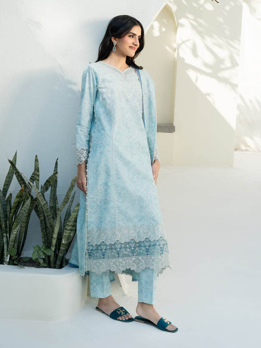 F&F Prints By Faiza Faisal Digital Printed Unstitched Lawn 3pcs - Jotey