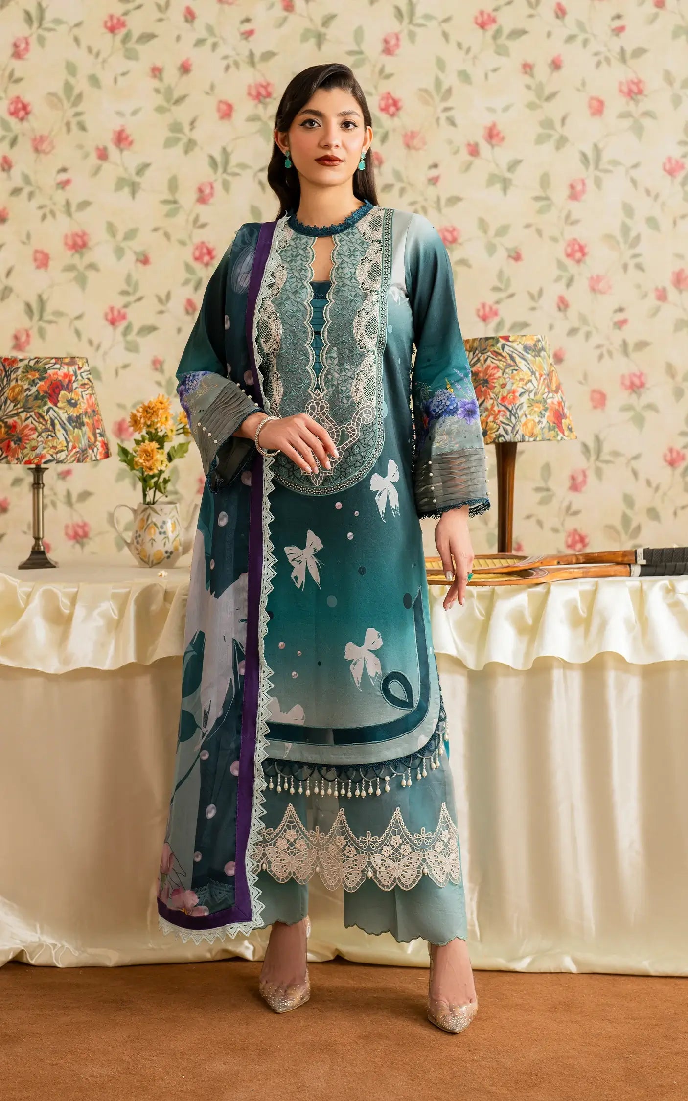 Meraki By Asifa And Nabeel Vol-01 Embroidered Lawn Unstitched 3pcs