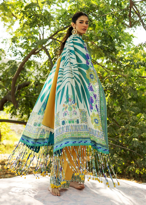Siraa By Sadaf Fawad Khan Luxury Embroidered Lawn'25 Unstitched 3pcs