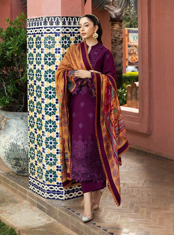 Zainab Chottani Chikankari'25 Unstitched Lawn 3pcs - Jotey
