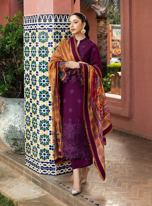 Zainab Chottani Chikankari'25 Unstitched Lawn 3pcs - Jotey