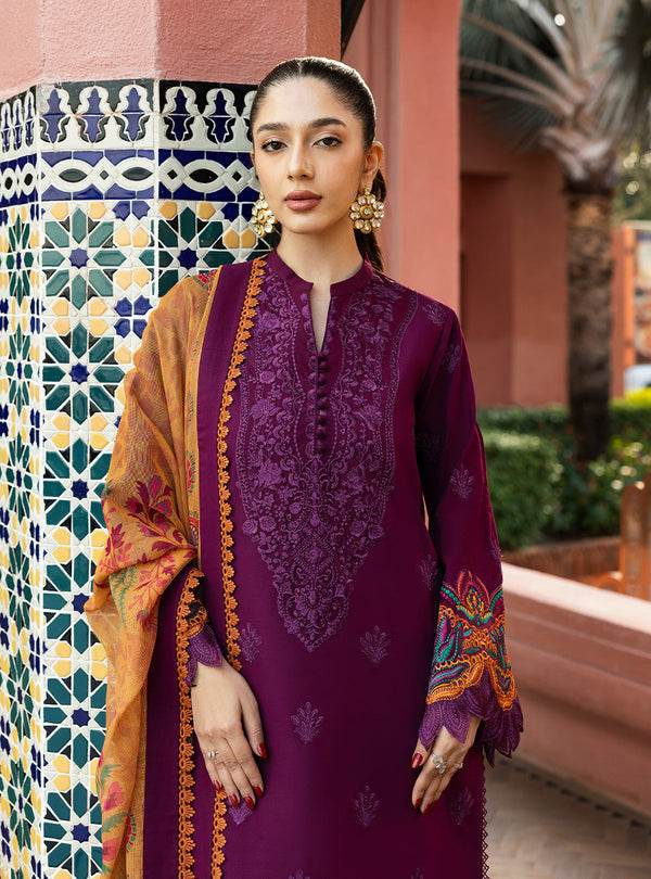 Zainab Chottani Chikankari'25 Unstitched Lawn 3pcs - Jotey
