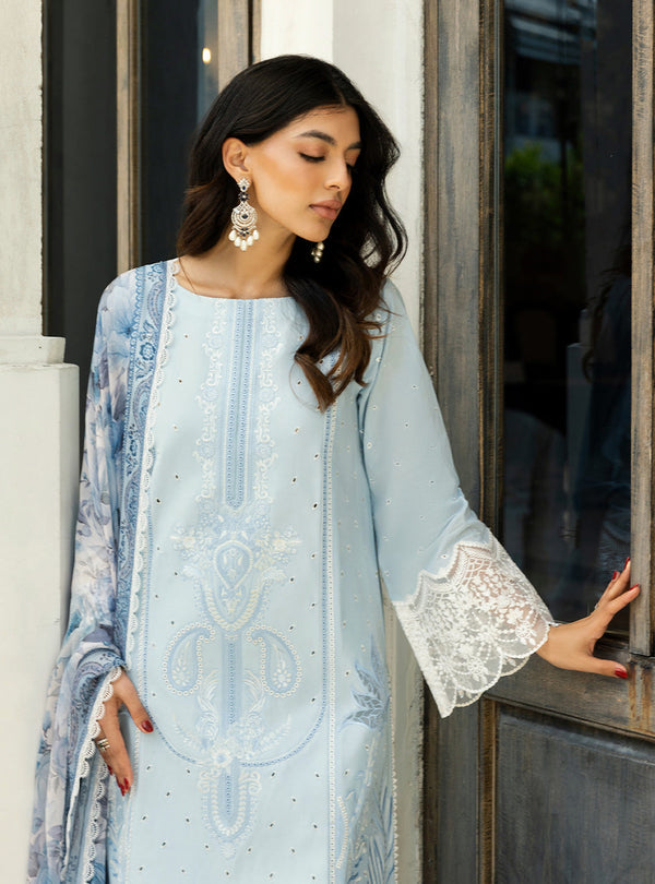 Zainab Chottani Chikankari'25 Unstitched Lawn 3pcs