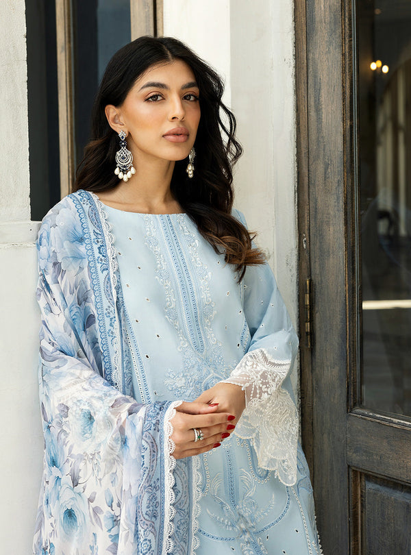 Zainab Chottani Chikankari'25 Unstitched Lawn 3pcs