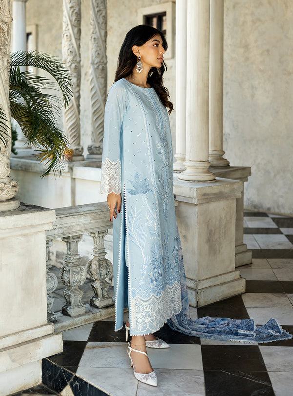 Zainab Chottani Chikankari'25 Unstitched Lawn 3pcs