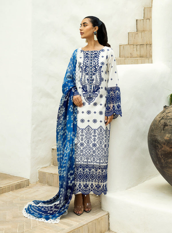 Zainab Chottani Chikankari'25 Unstitched Lawn 3pcs