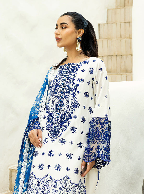 Zainab Chottani Chikankari'25 Unstitched Lawn 3pcs