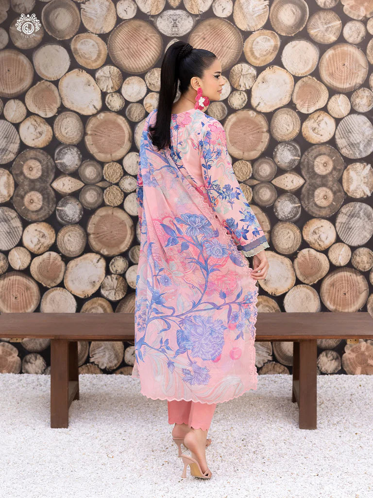 Mishaal By Gull Jee Embroidered Edit'26 Digital Printed Lawn Unstitched 3Pcs